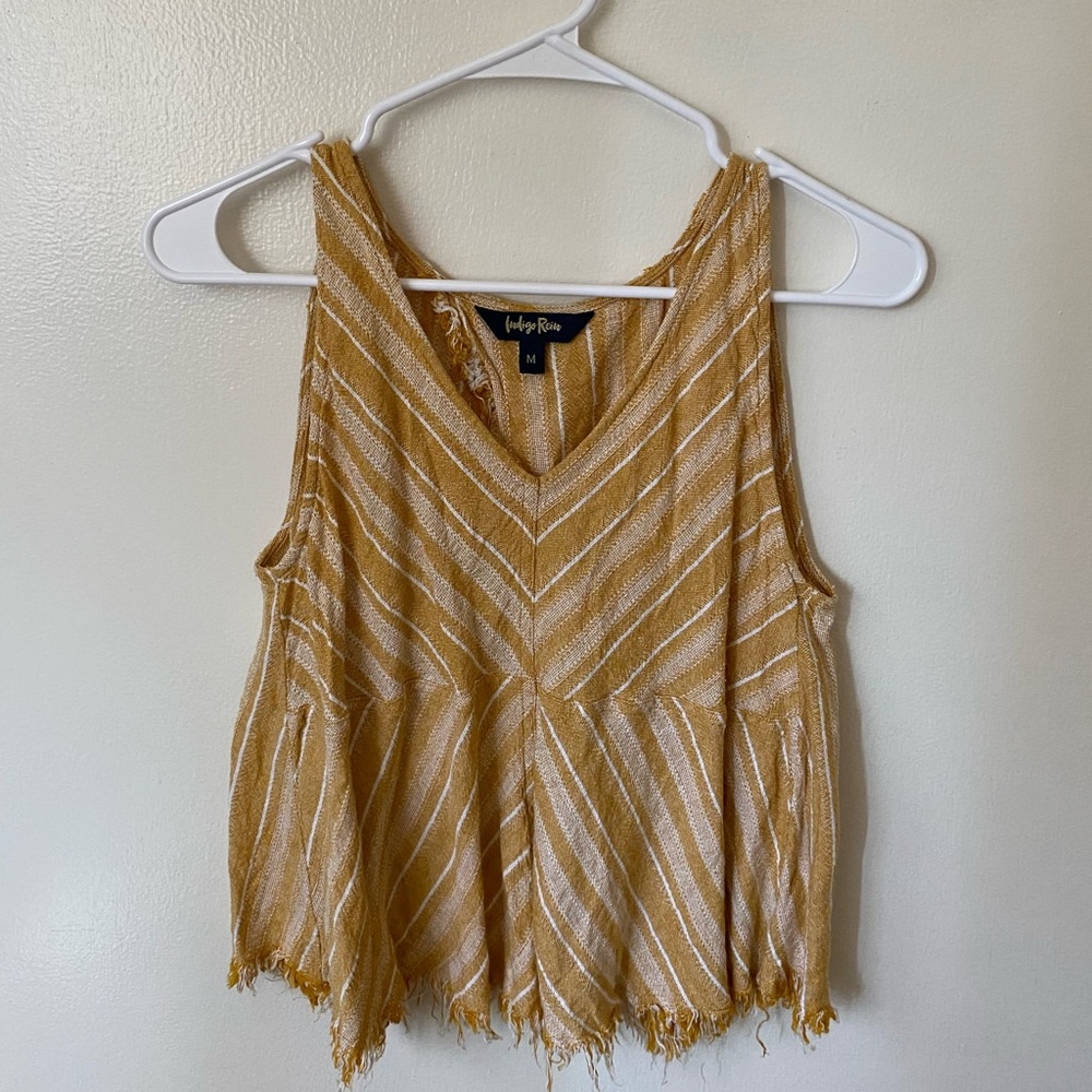boho yellow tank